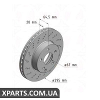Гальмівний диск Zimmermann 400365352 (аналог MERCEDES BENZ 2044210712 для Mercedes-Benz W204 C-Class)