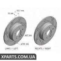 Тормозной диск Black Z 300x10 ZIMMERMANN 400365653 (аналог MERCEDES BENZ 2044210712)