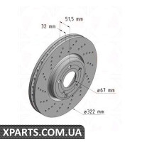 Гальмівний диск Zimmermann 400367620