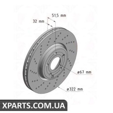 Тормозной диск Zimmermann 400367620