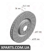 Гальмівний диск Zimmermann 400368420