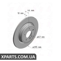 Гальмівний диск 295x10 ZIMMERMANN 400369120 (аналог MERCEDES BENZ 2464230112 для Mercedes-Benz W246 B-Class)