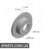 Гальмівний диск 298x16 ZIMMERMANN 400647720 (аналог MERCEDES BENZ 9064230012)