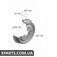 Гальмівний барабан ZIMMERMANN 430162020 (аналог OPEL 568039 для OPEL, Chevrolet, GM ASTRA F, KADETT)