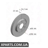 Гальмівний диск Zimmermann 440310520 (PEUGEOT PARTNER)