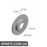Гальмівний диск ZIMMERMANN 440313120 (PEUGEOT 308 II)