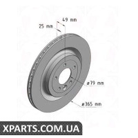 Гальмівний диск Zimmermann 450521620 (аналог LAND ROVER LR033303 для RANGE ROVER SPORT)