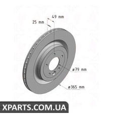 Тормозной диск   Zimmermann 450521620 (аналог LAND ROVER LR033303 для  RANGE ROVER SPORT)