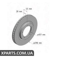 Гальмівний диск ZIMMERMANN 460150620 (аналог PORSCHE 95135104100)