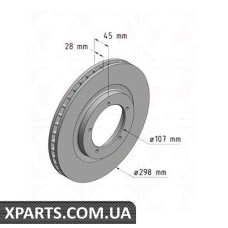 Тормозной диск ZIMMERMANN 460150620 (аналог PORSCHE 95135104100)