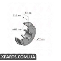 Гальмівний барабан ZIMMERMANN 470185000 (аналог RENAULT 7700419824)