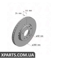 Гальмівний диск Zimmermann 470243320 (аналог RENAULT 402060010R для RENAULT MEGANE)