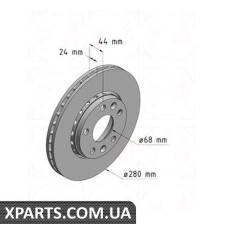 Гальмівний диск Zimmermann 470243320 (аналог RENAULT 402060010R для RENAULT MEGANE)