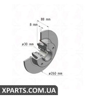 Гальмівний диск ZIMMERMANN 470540100 (аналог RENAULT 432006506R)