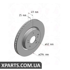 Гальмівний диск Zimmermann 540249420 (аналог SUZUKI 5521165J00 для SUZUKI GRAND VITARA)