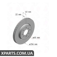 Гальмівний диск ZIMMERMANN 540530020 (аналог SUZUKI 5531168L00 для SUZUKI SWIFT IV)