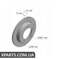 Гальмівний диск ZIMMERMANN 540530720 (аналог SUZUKI 5521176J02 для SUZUKI JIMNY)