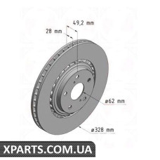 Тормозной диск Zimmermann 590282520