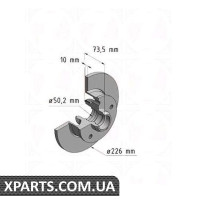 Гальмівний диск ZIMMERMANN 600322020 (аналог VAG 1J0614149 для VW GOLF III 91-96)