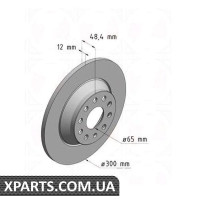 Гальмівний диск Zimmermann 600325220 (аналог VAG 3Q0615601 для VW GOLF VII)