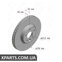 Гальмівний диск Zimmermann 610371120