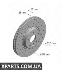 Тормозной диск Zimmermann 610371152