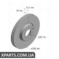 Гальмівний диск Zimmermann 610371920 (аналог VOLVO 31400893)