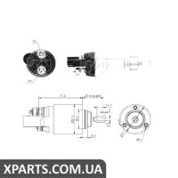 Реле стартера ZM ZM8381, що втягує.