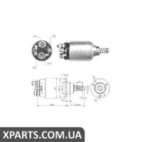 Реле стартера, що втягує, ZM ZM1639