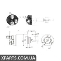 Реле стартера, що втягує, ZM ZM2381